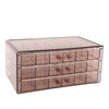 Jewelry Box 3 Layer 72 Cells Antioxidant Acrylic Clear Jewelry   for Earring Necklace