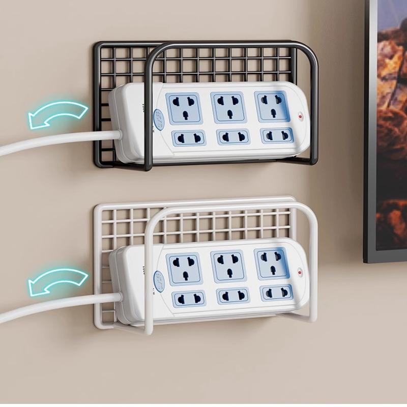 Wall Mount Router Stand Rack With Cable Management Design For Storage Box Bracket And Top Box, No Drilling Required, Wifi Rack