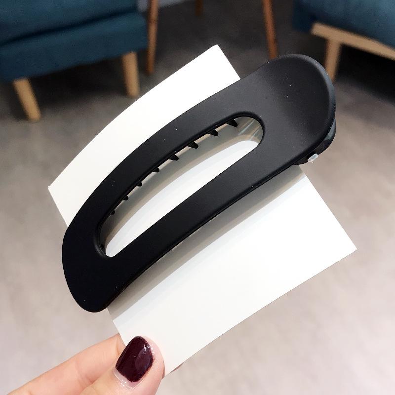 Korean Frosted Large Hair Clips For Women Girl Hair Accesories Fashion Color Solid Acrylic Hairpins Toothed Non-slip BB Barrette