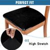 Soft Velvet Stretch Wedding Dining Room Chair Seat Cover