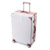 HANDUNYOU Platinum Aluminum Frame Travel Suitcase