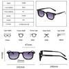 SO&EI Mode Quadratisch Damen Luxus Sonnenbrille Vintage Nieten Herren Blau Grün Tönungen UV400 Trendige Sonnenbrillen