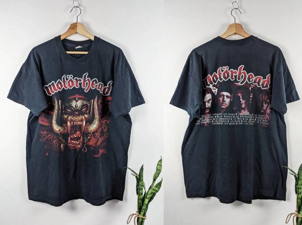 Vintage 90 s Motorhead Euro Tour REPRINT T-shirt size S-5XL S