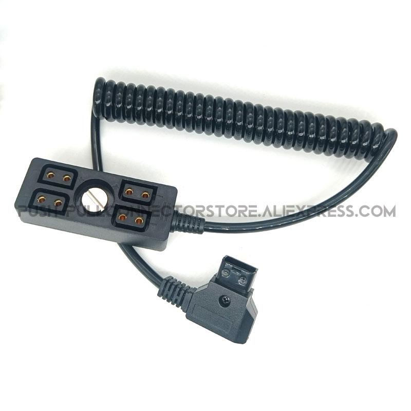 Soft Flexible Cable 1/4screw D-TAP to 4D-tap Female Camera power Distributor dtap splitter For TITLA