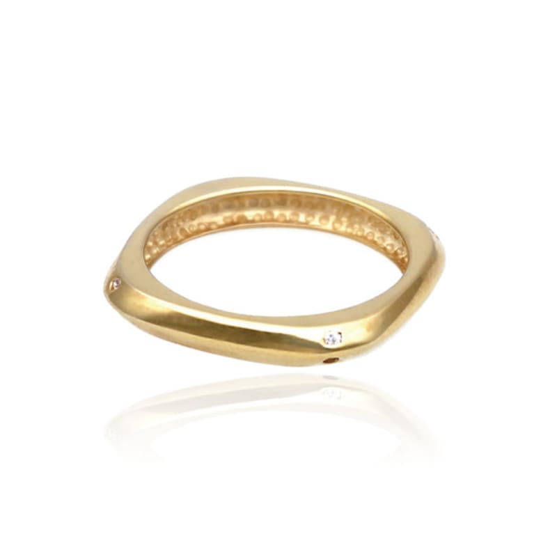 DU T`Ai VOLUME Square Cubic Ring