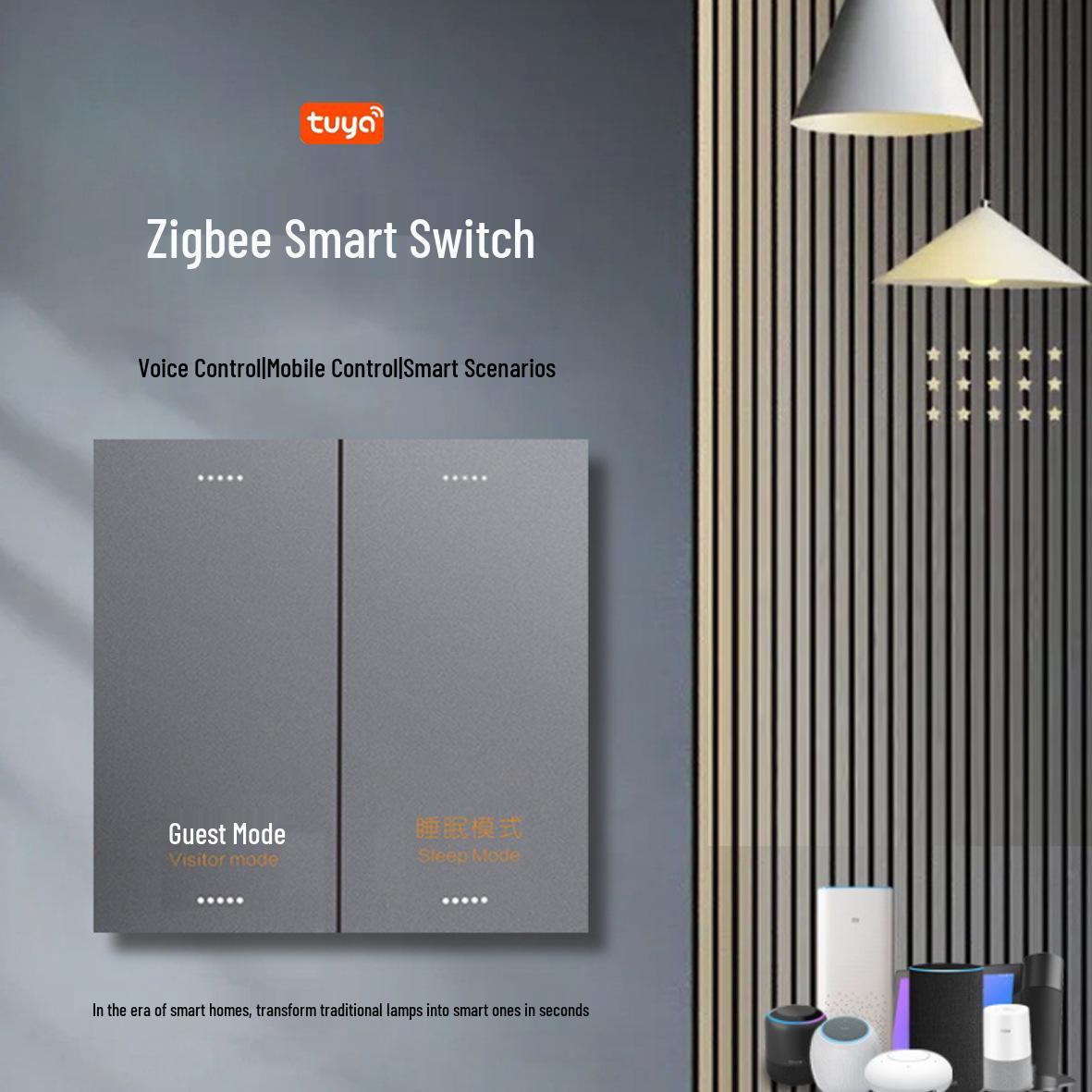 Graffiti Smart Zero Fire Zigbee Voice-Controlled Switch 5-hole socket