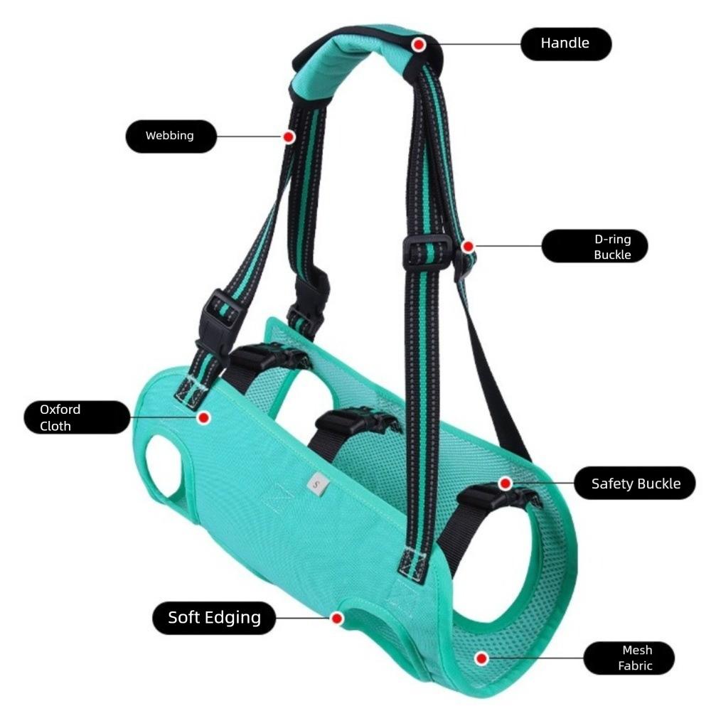 Portable Dog Lift Harness Thicken Handle Pet Lifting Vest Safety Dog Sling Carrier  Pet Supplies