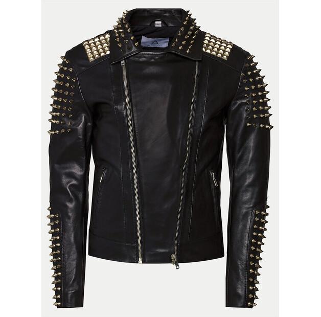 Куртка кожаная Serge Pariente Stud