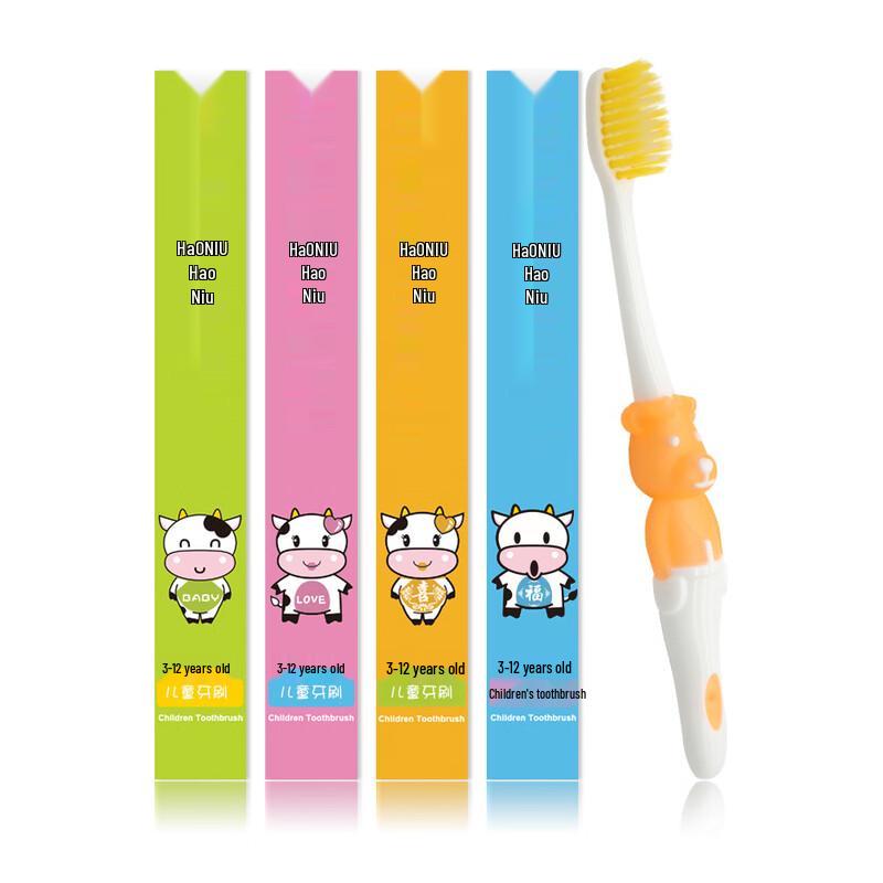 HAONIU Baby Cartoon Soft-Bristle Toothbrushes, 10-Pack