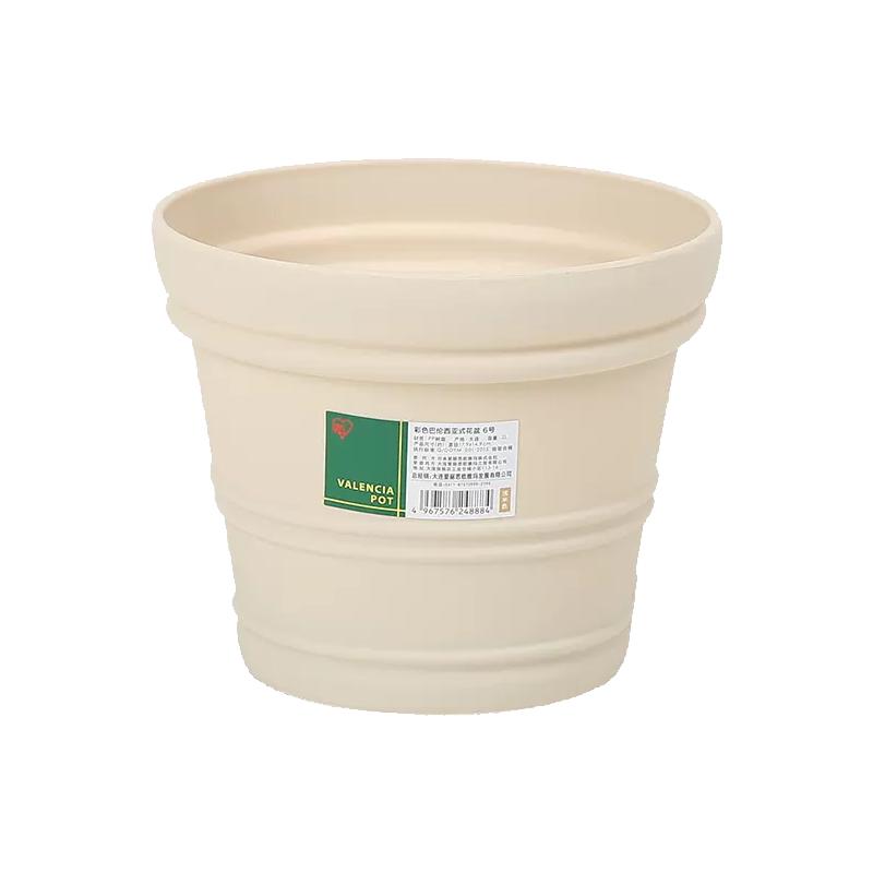 IRIS Embossed Resin Plastic Flower Pot