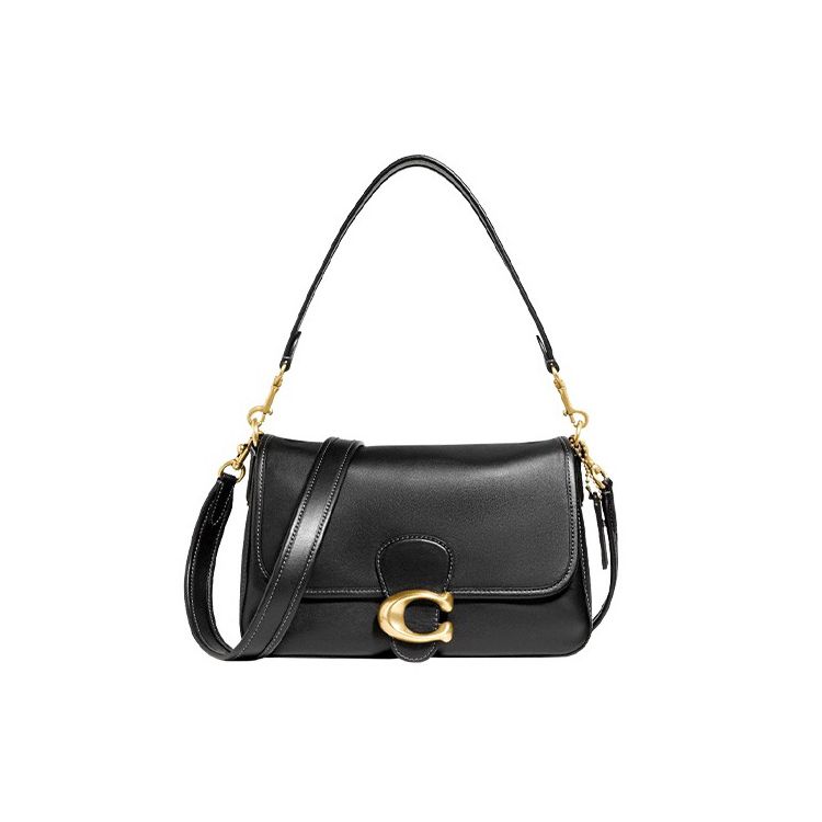 

Coach Tabby 26 Classic C Buckle Soft Leather Shoulder Bag Women Shoulder Bag Black C4823-B4BK Gift Box Sets (Basic Set+Black Box)