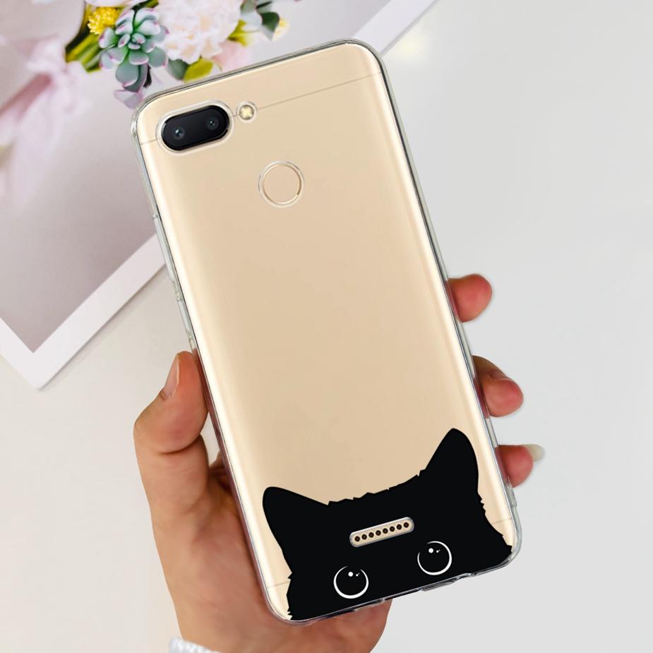 For Xiaomi Redmi 6 6A Case Cute Painted Cover Clear Silicone Phone Case Soft TPU Shell For Redmi 6A Redmi6 Redmi6A Fundas Bumper