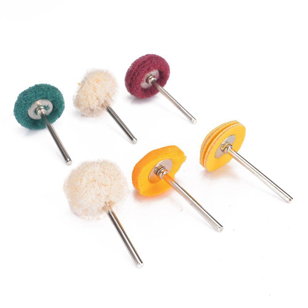 T-type Brush Set Wheel Polishers Tool with Stainless Steel For Rotary Drill Bit Handle