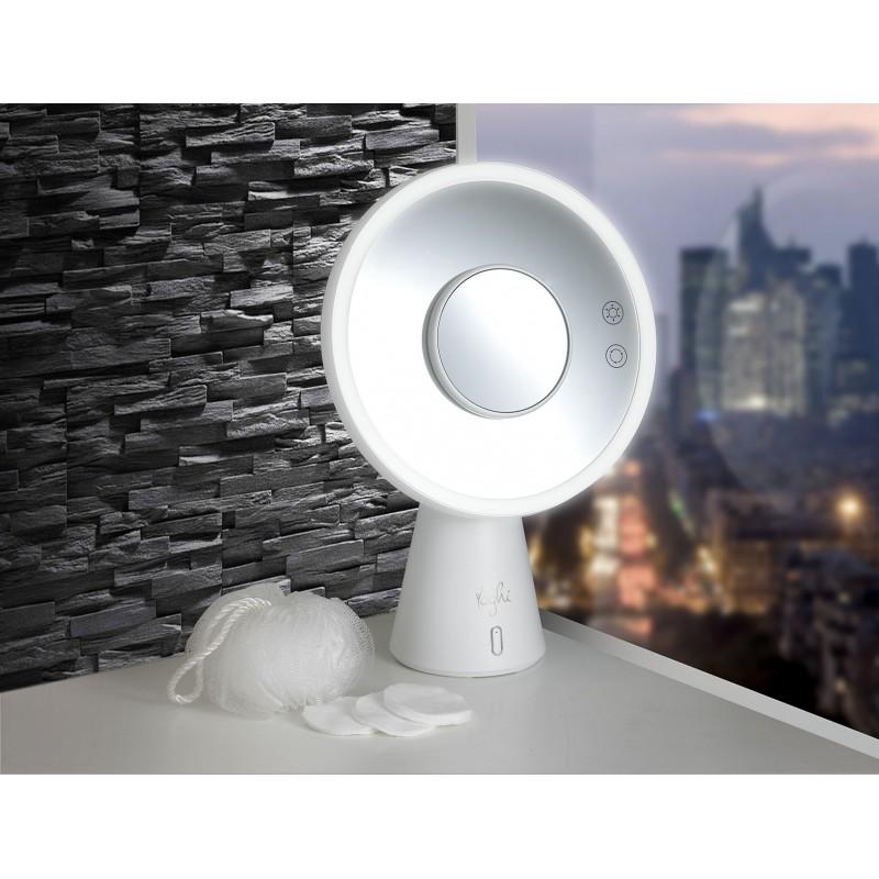 3-in-1 Mirror with LED Light and Bluetooth Speaker Be White Yoghi