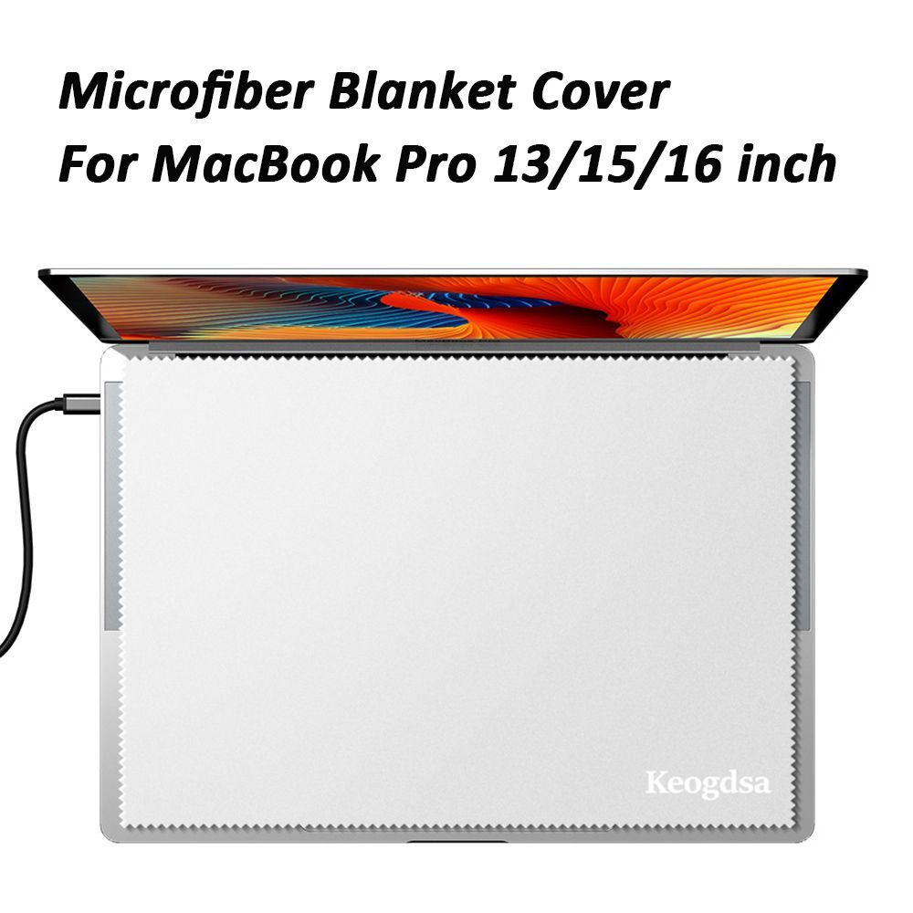 Laptop Protective Film Microfiber Dustproof Palm Keyboard Blanket Cover Notebook Laptop Screen Cloth MacBook Pro 13/15/16 Inch