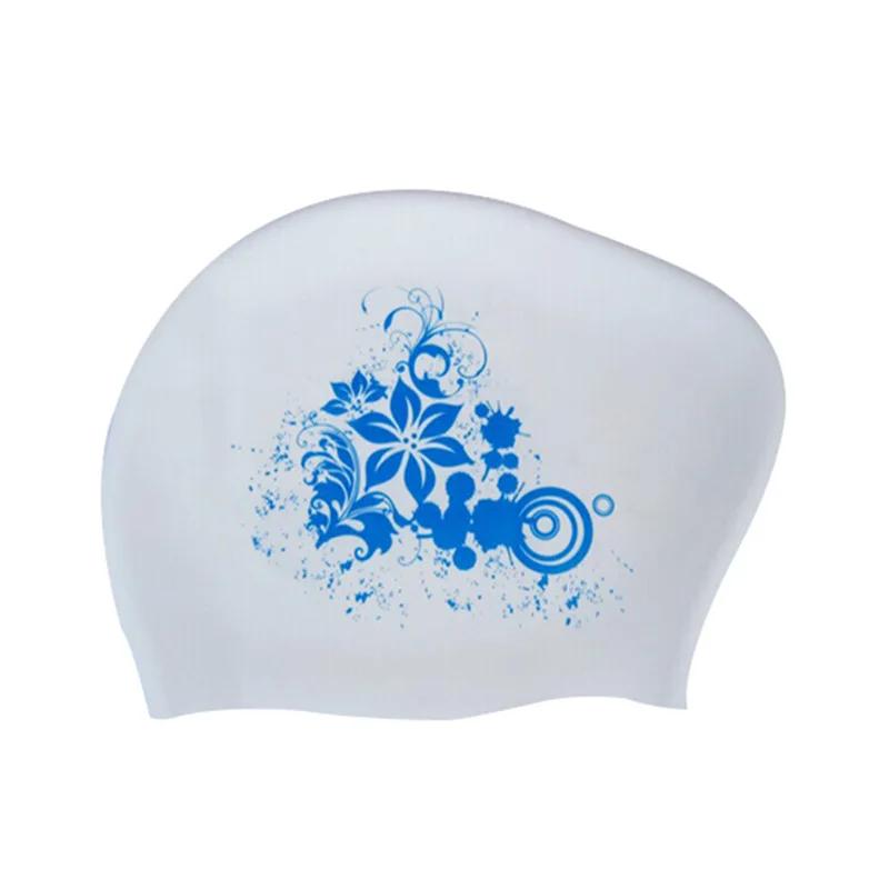New Elastic Swimming Cap Ear Protection Enlarged Silicone Swimming Hat Waterproof Professional Safe Swimming Hat