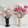 Faux Ranunculus Asiaticus Reusable Artificial Flower Fake Ranunculus Flower for Living Room Dining Table Centerpiece Farmhouse Decor