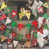 Party Christmas Colorful Triangle Flag Decorations Crafted From Paper For Joyful Atmosphere Festive