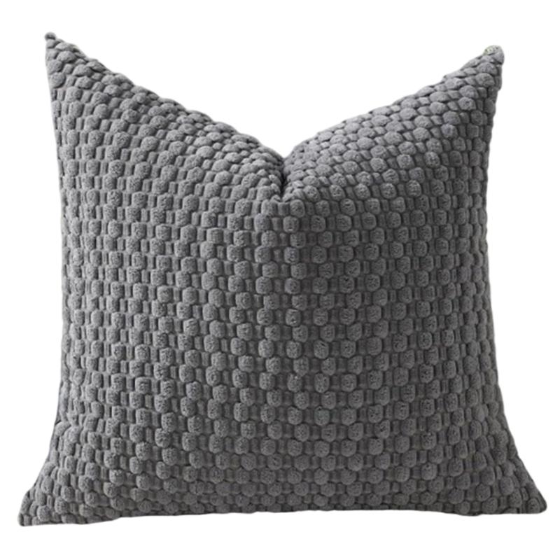 Corduroy Bubble Pillow Cushion For Home Office Sofa Bed Soft Comfortable Support Neck Back Rest