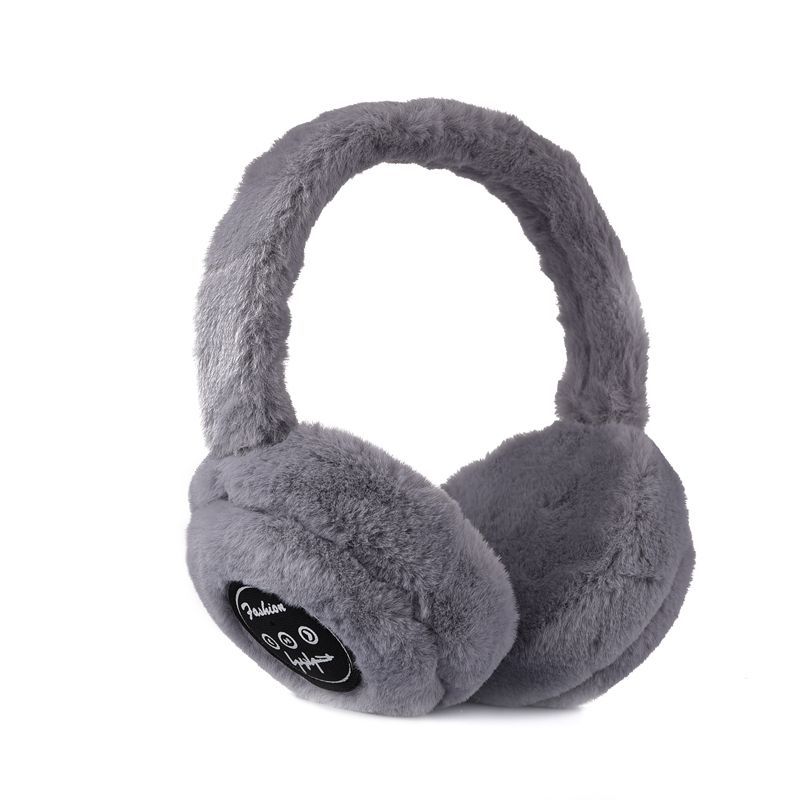 Plush Wireless Headphones, Warm Folding and Portable Computer Fuzzy Headset Women, 5.0 Wireless Earpiece for Autumn and Winter Sport Running