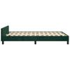 Bed Frame without Mattress Dark Green 120x200 cm Velvet