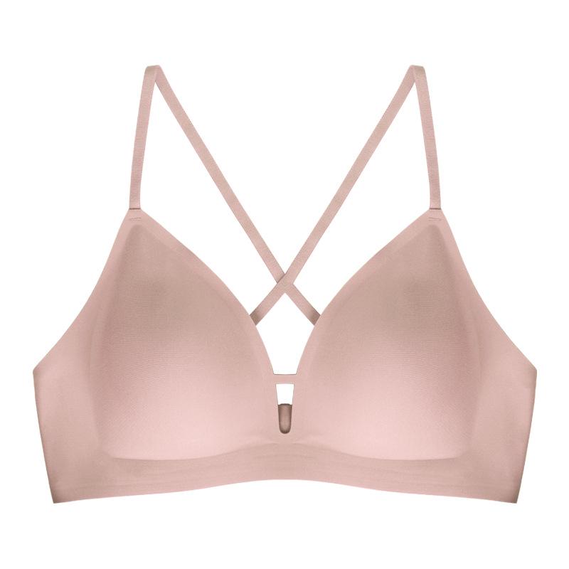 

Очаровательный бесшовный бюстгальтер-бралетт с V-образным вырезом для улучшенной поддержки и стиля M