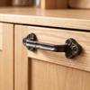 Rustic Door Pull with Mounting Hardware Heavy Duty Cast Iron Door Handle Drawer Pull with Screws Industrial Distressed