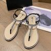 Comemore Strass Sandalen voor Dames Slippers Platte Zool Casual Vakantie Dames Schoenen Nieuwe Zomer Strand Sandalen Dames