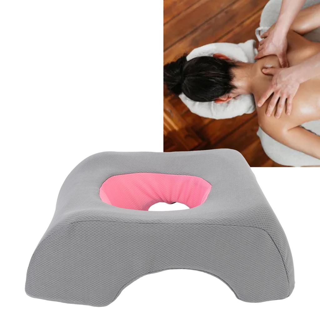 Face Down Pillow Soft Ergonomic Hollow Headrest Face Cushion for Salon Massage Beauty Bed