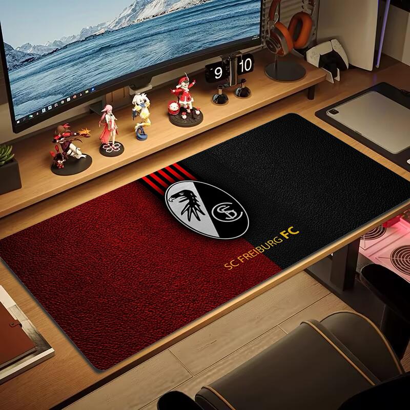 SC Freiburg Mouse Pad Large Gaming Table Cushion Non-slip Laptop Tablet Big Mousepad XXL Mat Mini PC Playmat With Lock edge_xia