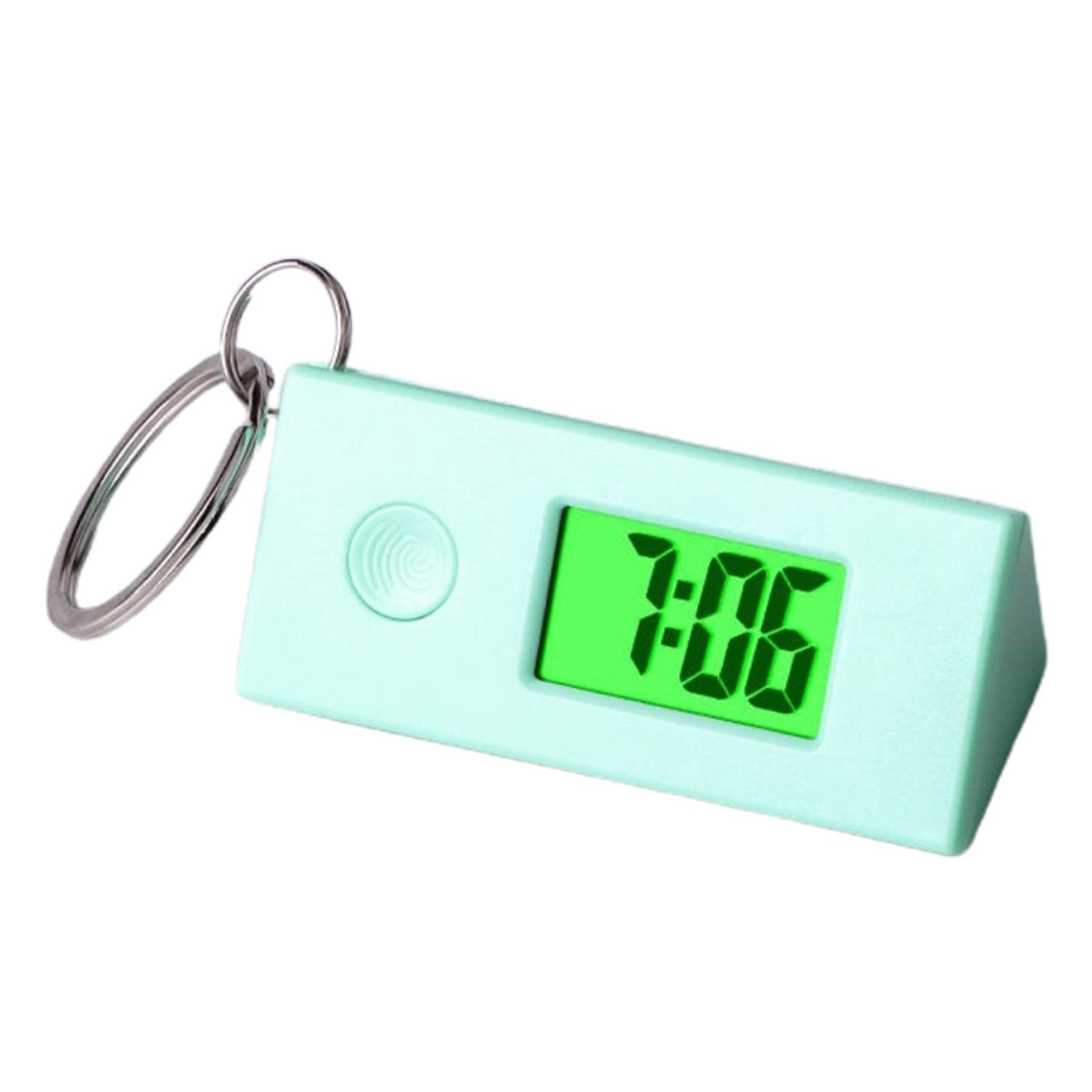 

Compact Keychain Electronic Watch Miniature Night Glow Electronic Watch Keychain Great for Exams Work & Outdoor Sports зелёный