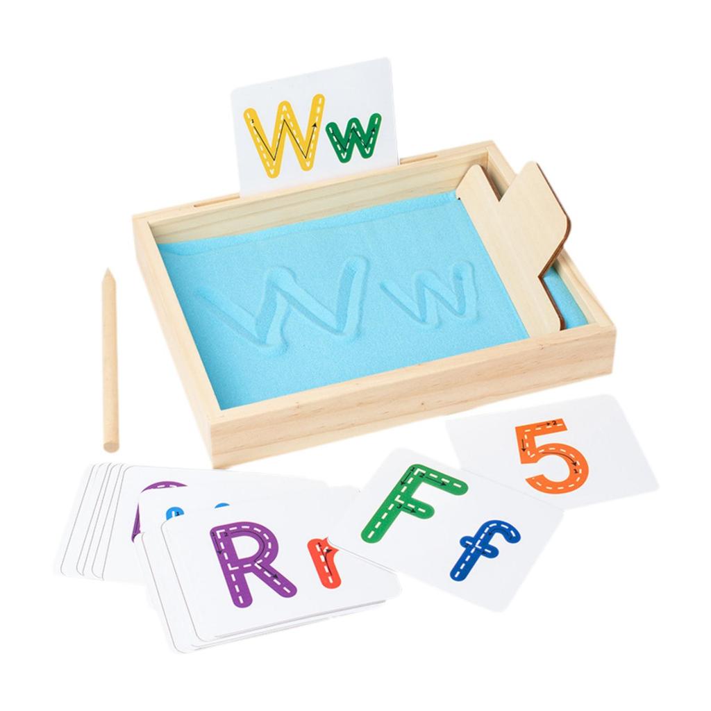 Sand Tray Educational Toys Wooden Sand Tray Learning Tool for Painting Training Classroom Drawing