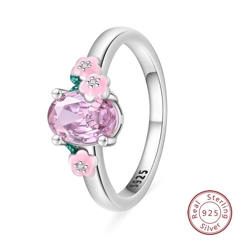 New Rings For Women 100% 925 Silver Star Moon Colorful Zircon Rings Fine Wedding Engagement Birthday Jewelry Gifts