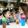 with Straw Spoon Slushy Cup Ice Cream Shape Smoothies Making Cup Homemade Smoothies Cup  Summer