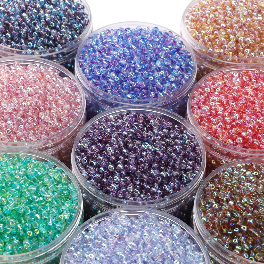 Glass Czech Round Beads Advanced Gradient Color Seed Spacer Beads For Jewelry Making Accessories