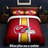 Kansas City Chiefs Design Bed Bedding Set 1 Duvet Cover + 2 Pillowcases Soft Breathable Household Bed Linens