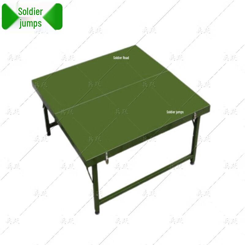 Military Green Folding Field Table and Chairs Set