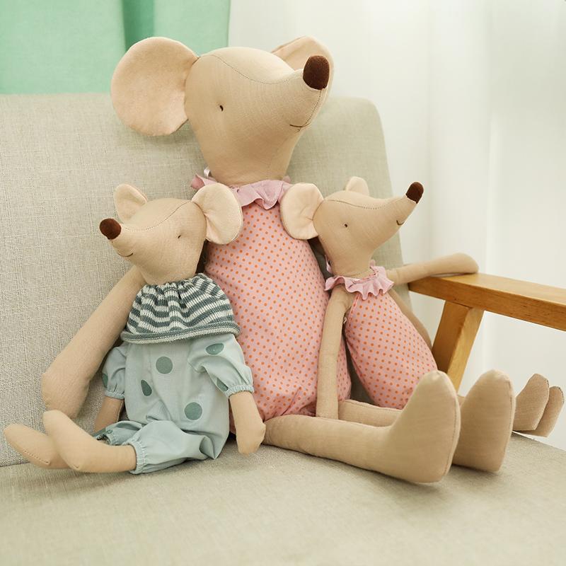 Peluche di Topo Kawaii Bambole di Topo Ripiene Giocattoli di Peluche Animali Bambola di Topo Morbida Giocattolo per Dormire Stoffa Regalo di Compleanno