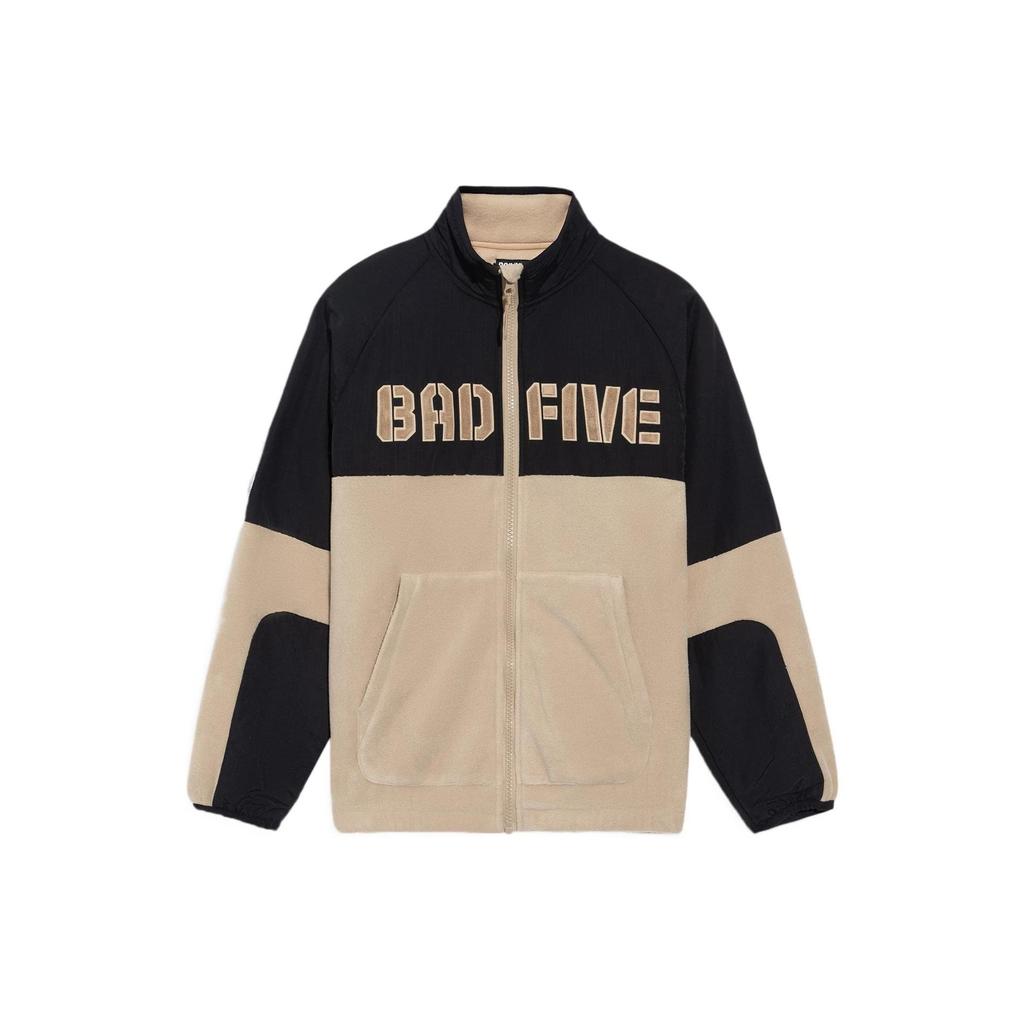 Li Ning Badfive Basketball Series Fleece Color Block Loose Casual Jacket Men Jacket Gray AFDR707-3