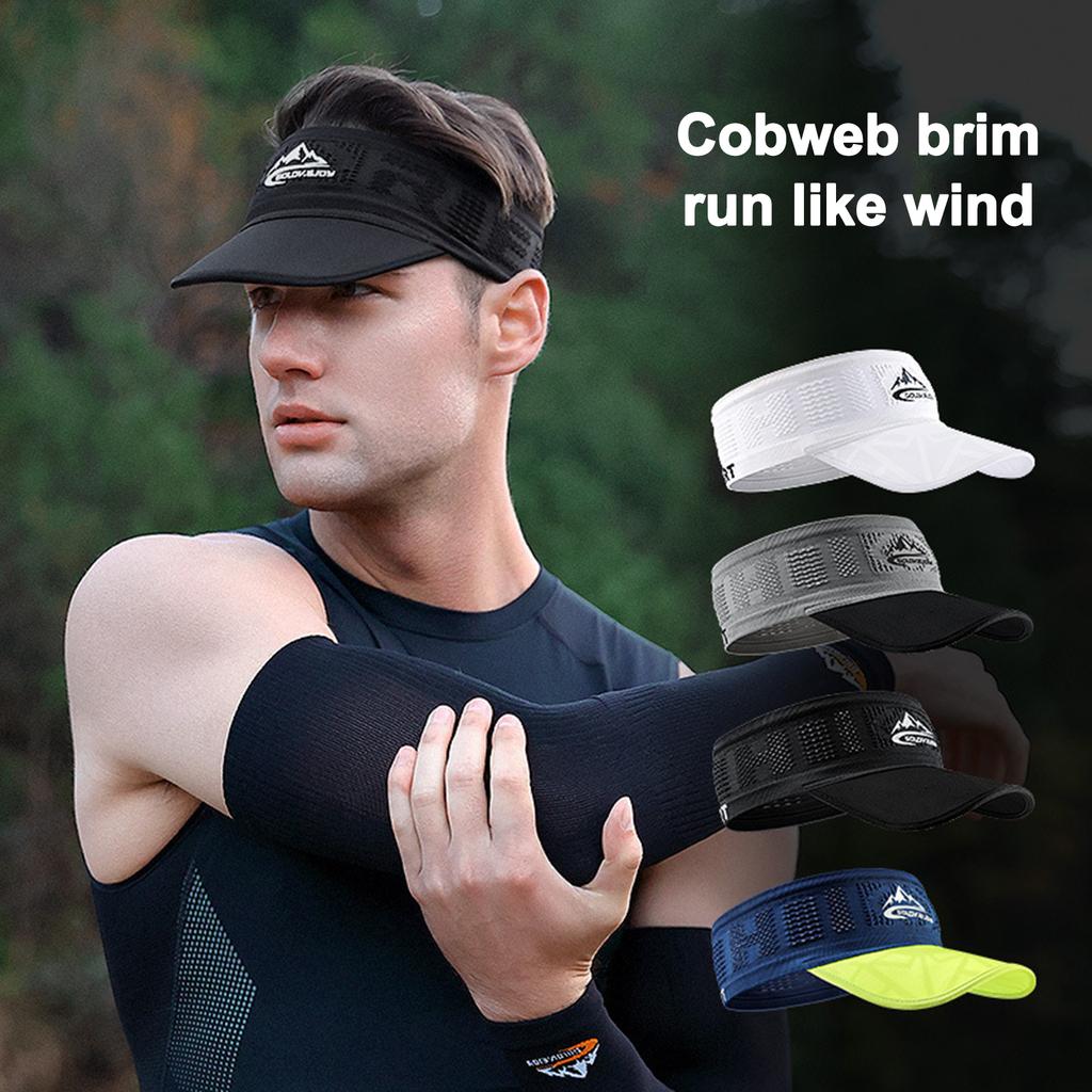 Summer Peaked Cap For Men Women Sunscreen Breathable Sweat-absorbing Sports Hat For Outdoor Running Mountaineering