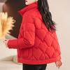 New Down Padded Clothes Women's Short Short Padded Jackets Loose Thickened Stand-up Collar Winter Padded Jackets