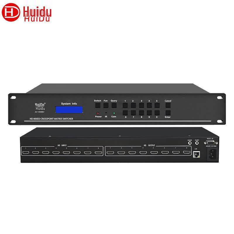 HuiDu AV-HD08V Professional 8x8 HD Video Matrix Switcher (CN Version)
