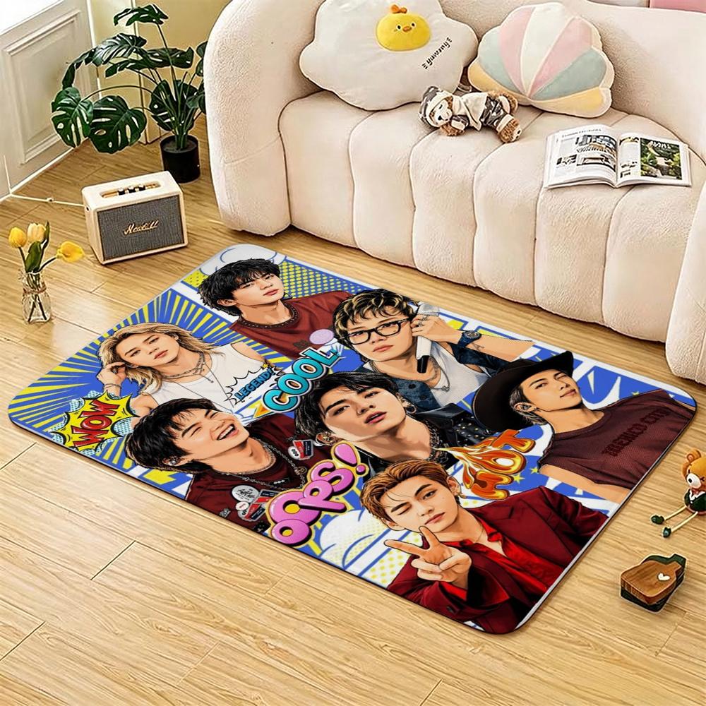 Jimin Pink Roses Carpet Soft Rug Plush Rug 8X10 Rug Living Room Rug Hallway Runner Noise Reducing