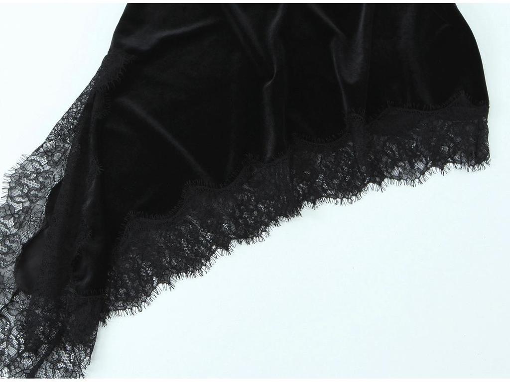 Asymmetrical Lace Skirt - European & American Women's Fashion 