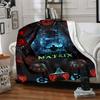 1pc The Matrix Flannel Throw Blanket - HD Printed Lightweight Soft Warm All-Season Blanket for Sofa, Bed, Travel, Camping 047