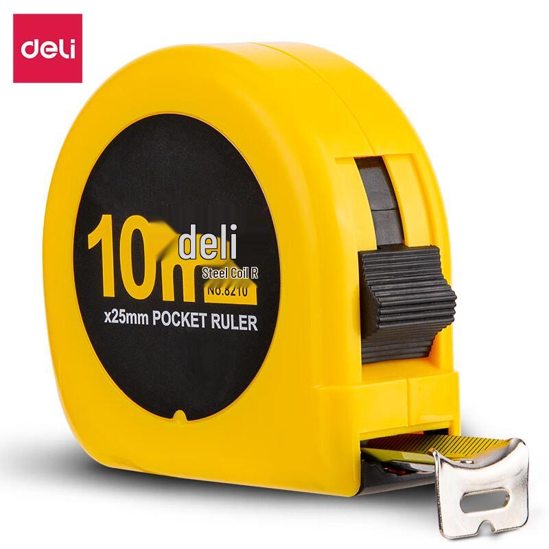 Deli 10m Metric/Imperial Steel Tape Measure
