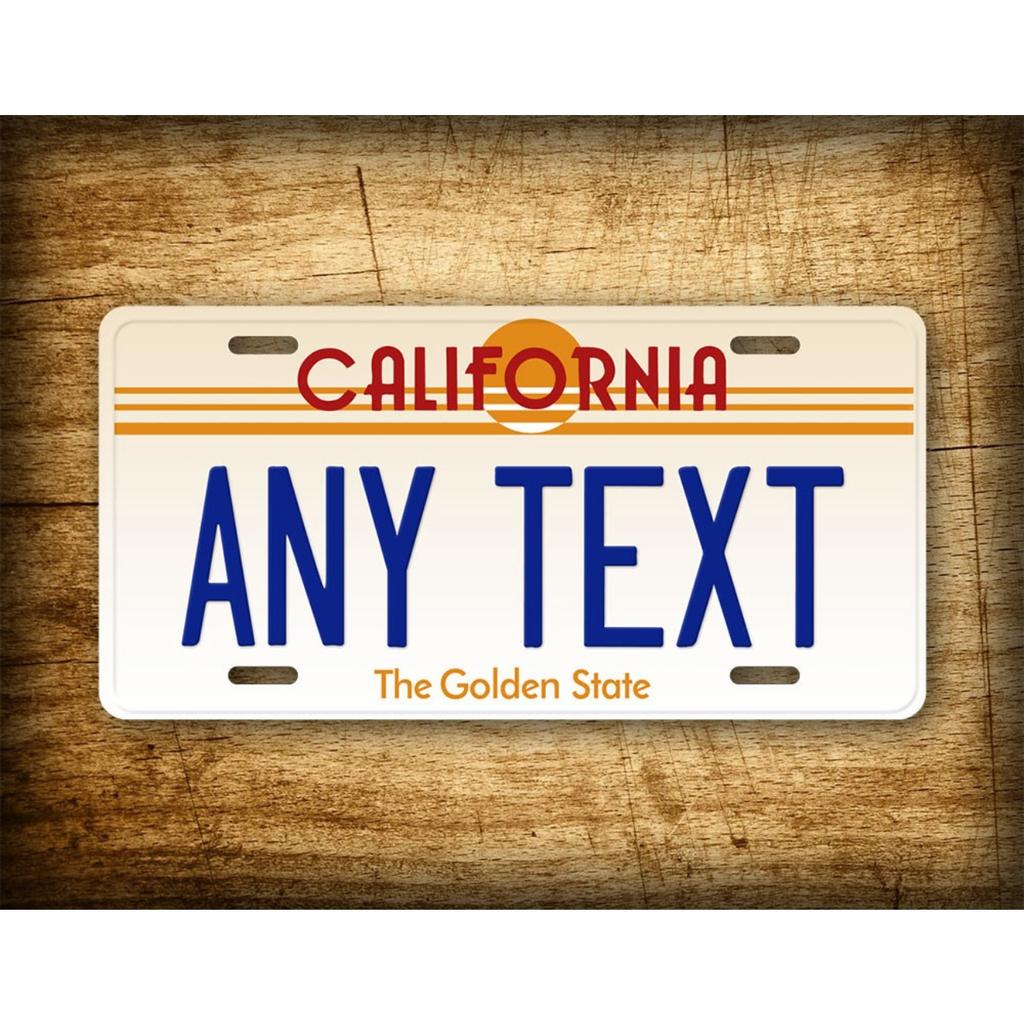 Personalized Vintage California Retro Metal Tin Sign Decorative Plaque Waterproof