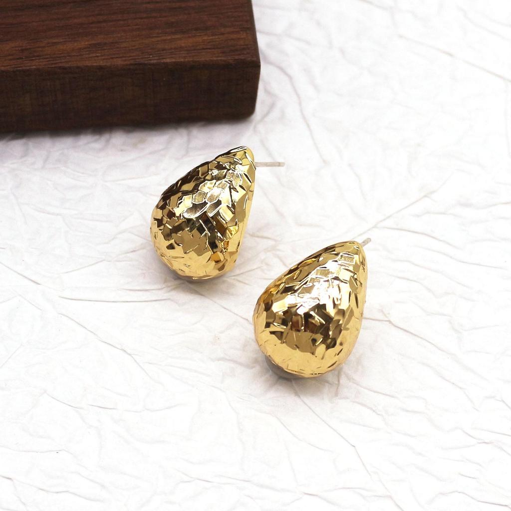 Elegant Water Drop Dangle Earrings - High-End European & American Style for Women