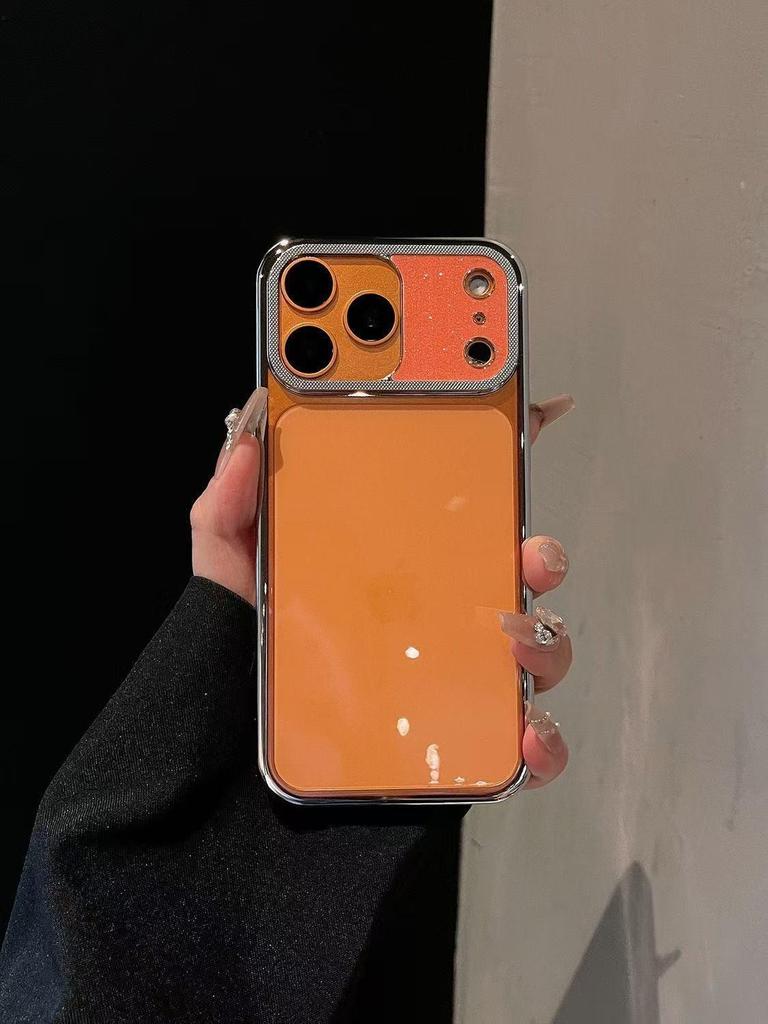 Applicable Apple 13-17 Phone Case: Transparent Back, Electroplated Glitter Edge, Drop-Proof Design for Men & Women