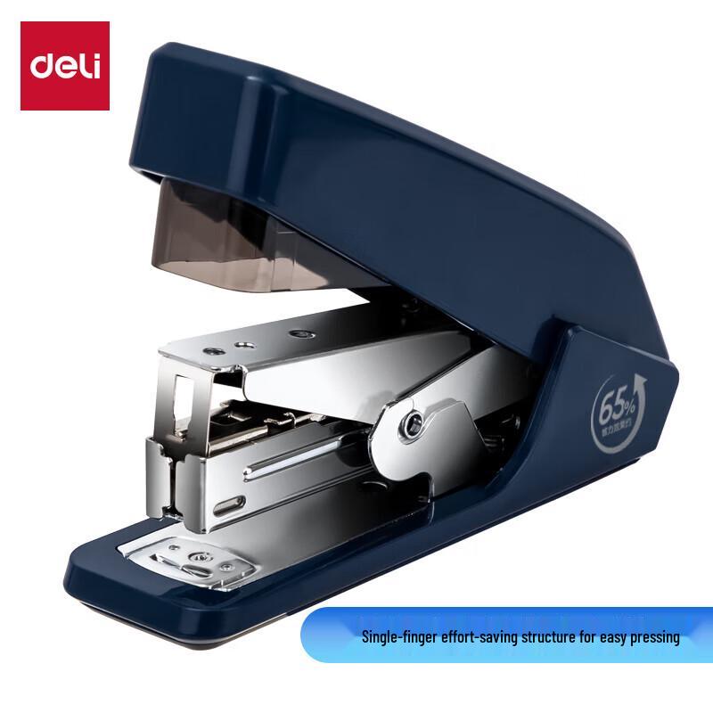 Deli Effort-Saving Stapler синий